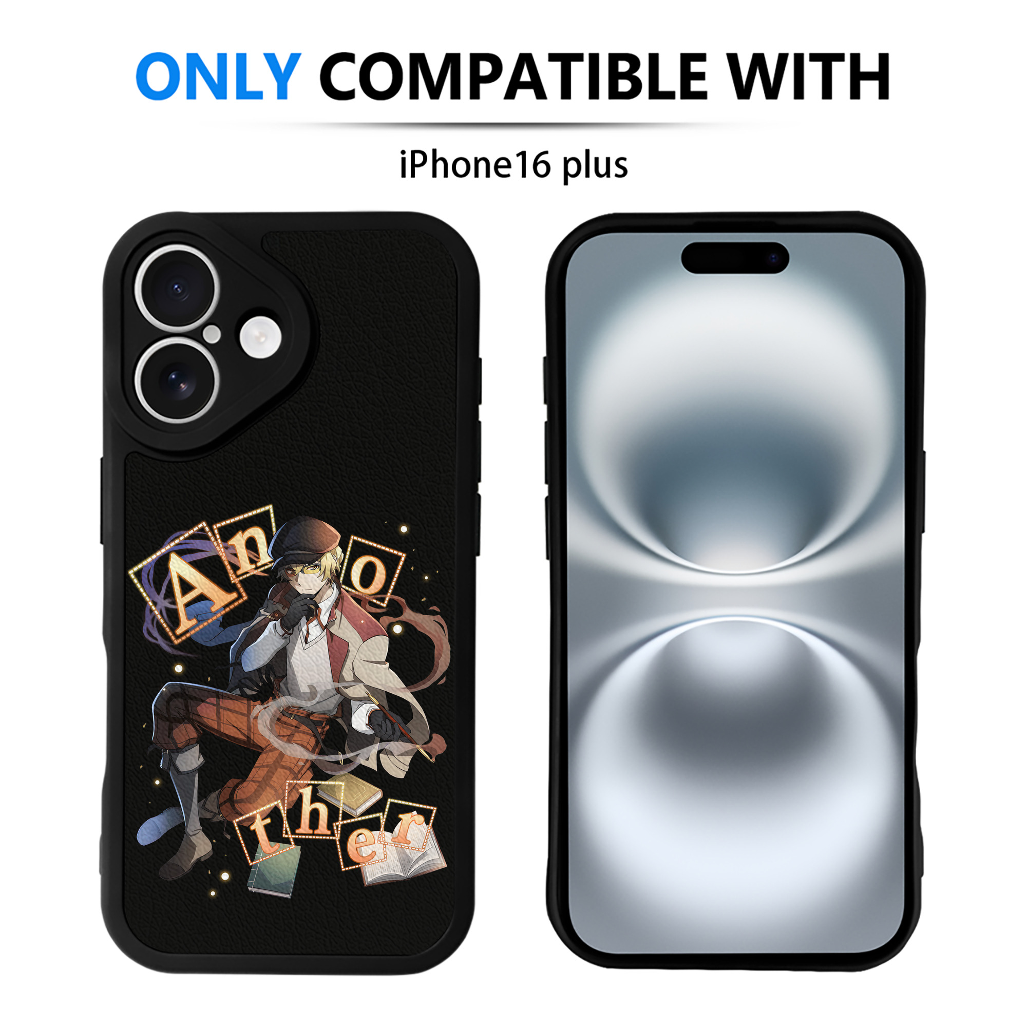 （画像用） 文豪ストレイドッグス Bungo Stray Dogs 【iPhone 16シリーズ対応】シリコンスマホケース（レザー調） 材質：シリコン